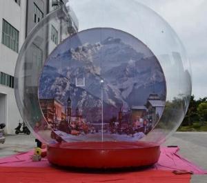 Quality PVC Clear Giant Inflatable Show Ball , Inflatable Snow Globe For Christmas Promotion for sale