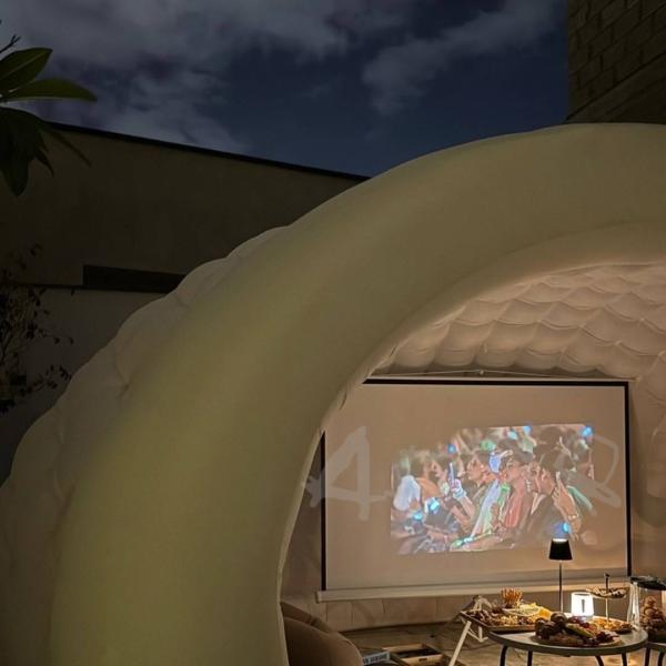 High Quality Large White Inflatable Round Tent Portable Inflatable Air Dome Tent