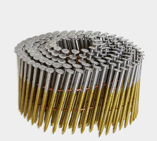 15 Degree Galvanized Wooden Pallet Coil Nails 3-1/4&quot; 83mm