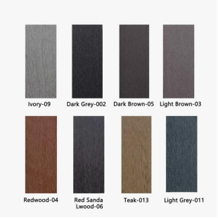 Customization Garden WPC Fence Europe Style Recycled Composite Fencing