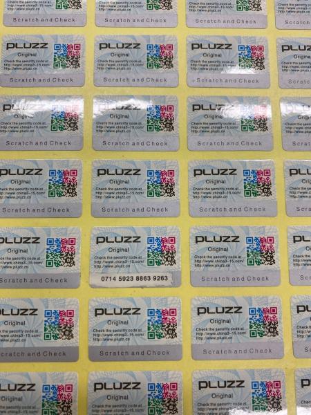 Buy Custom Waterproof QR Code Security Labels Die Cut Roll Paper Carton Packed at wholesale prices