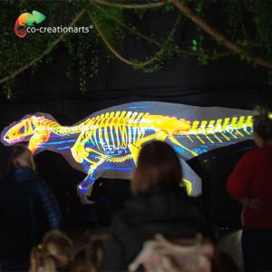 Quality Lighting Decoration Fiberglass Dinosaurs Statue for sale