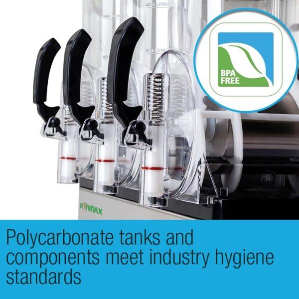 Digital control Flexible 2 tank slush drink machine frozen slush machine