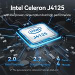 Intel Celeron J4125 Soft Router With DDR4 Up To 8G Four Gigabit Ethernet PFsense