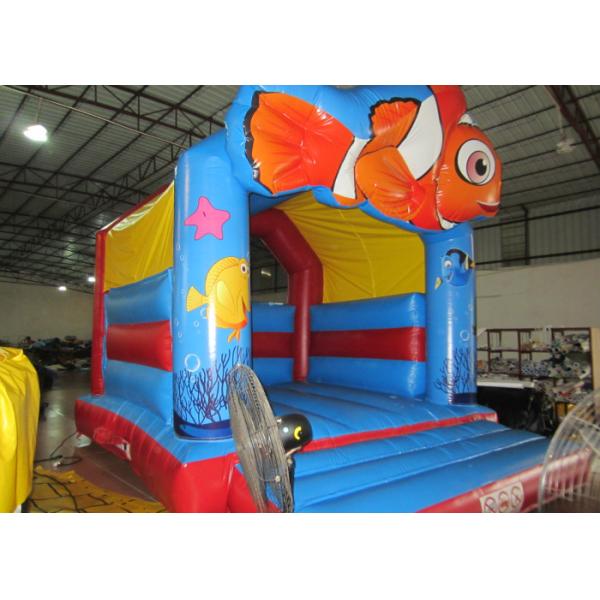 PVC inflatable bouncy reliable inflatable clown fish jumping durable inflatable jump house on sale