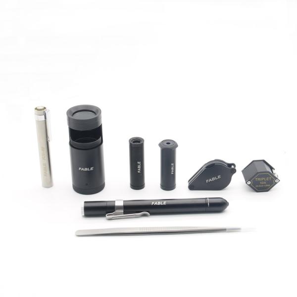Portable Gem Testing Toolkit with 8 Kinds of Gemologica Equipments FGB-8