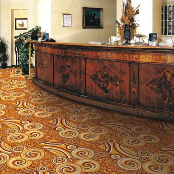 New solid brown print polypropylene floor carpet for living room