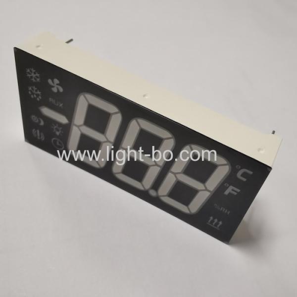 Custom 3 Digit 7 Segment LED Display Ultra Blue Common Anode for Refrigerator Controller