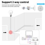 Tuya Alexa Timer Smart Switch 10A Relay Module Work Remote Smart Switch support