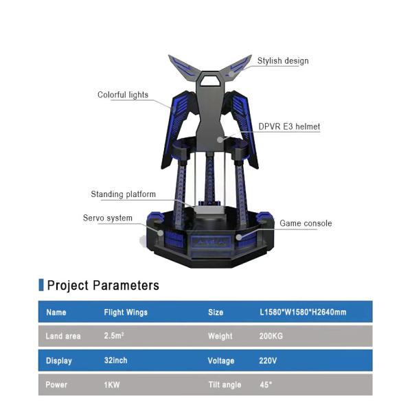 Wing VR Flying Simulator Arcade Virtual Reality Flight Simulator