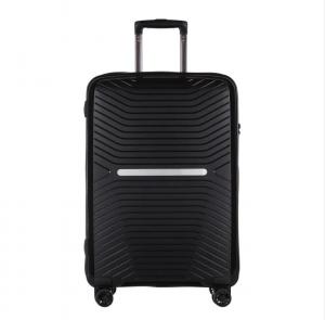 Quality Lightweight Black PP 3pieces Business Travel Suitcase for sale