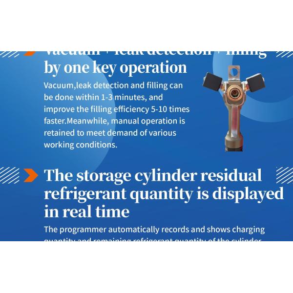 R134a Chiller Refrigerant Recharge Machine Vapor Recovery Unit Fully Automatic Ac Recovery Charging Machine