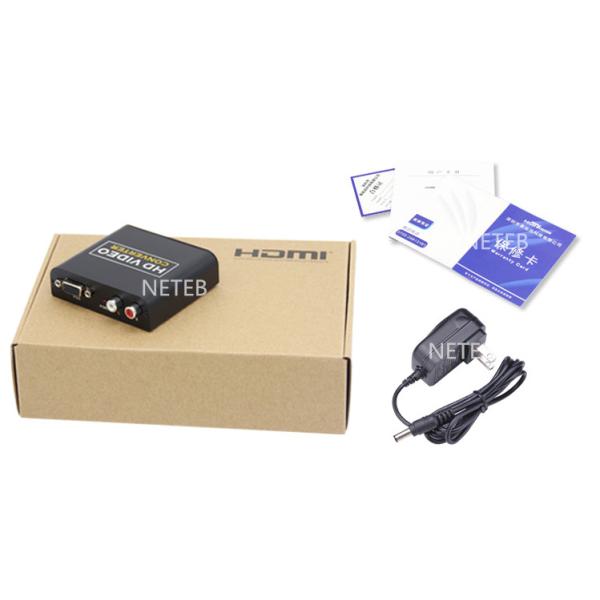 HDMI to VGA converter HD 1080P audio XBOXone PS4 player connected to the computer display