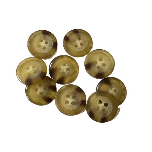 3/4" Four Hole Plastic Fake Horn Coat Buttons ODM Color Use For Coat sweater