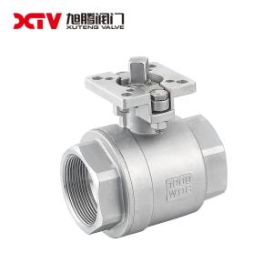 Quality 2PC BSPT Female Thread Ball Valve for Pump System 304 Material CE/SGS/ISO9001 Certified for sale