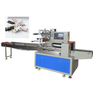 Quality Nougat Sugar Packaging Machine , Pillow Flow Wrapping Machine Individual Package for sale