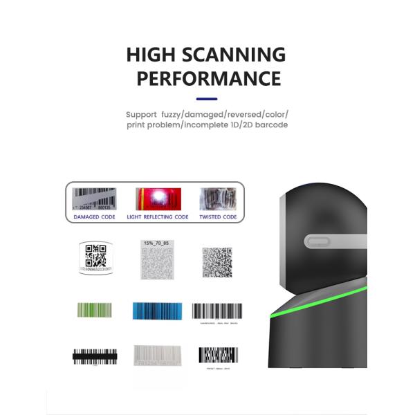 A SD5637 High Quality Desktop 2d Omnidiredtional Qr Barcode Reader