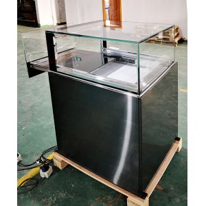 Quality 800x800x1100mm Chocolate Display Freezer 12mm Thickness Clear Glass for sale