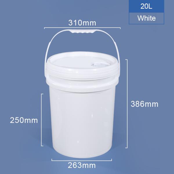 Polyethylene PP Drink Bucket Plastic Pail 5 Gallon Food Safe Custom Printing