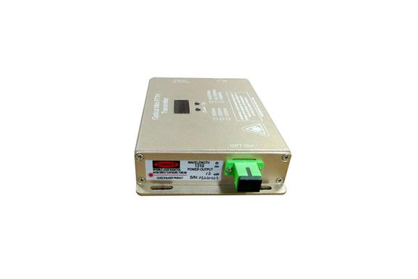 Buy Gold Color FTTH 1310nm Optical Transmitter , 10mW/12mW Optical Node Transmitter at wholesale prices