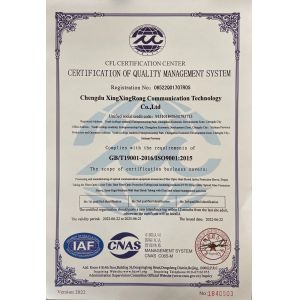 Chengdu Xing Xing Rong Communication Technology Co., Ltd. Certifications