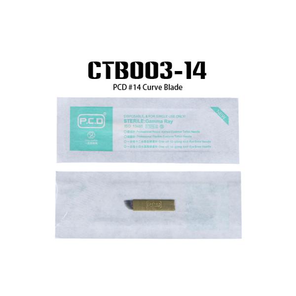 Disposable Tattoo Eyebrow Microblading Permanent Makeup Needles with Gold