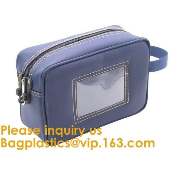 Secure Deposit Utility Zipper Coin Bag Small Makeup Pouch Promotional Zipper Custom Bank Deposit Bag, bagease, bagplasti