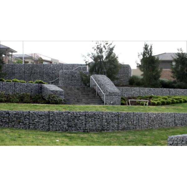 80x100mm Double Twist Wire Mesh PVC Coated Gabion Sack