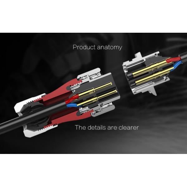 Cnlinko 1 / 4 Bayonet Connect Metal Shell IP68 Waterproof Connector 20A 3 Pin Plug Socket