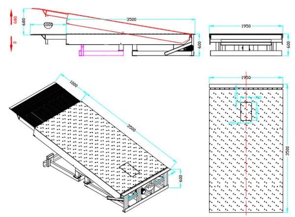 Buy Telescopic Dock Leveler Or Retractable Electric Dock Leveler Suit Each Loading Bay Loading/Unloading at wholesale prices