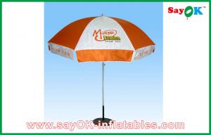 China Small Pop Up Canopy Tent Advertising Polyester Sunshade Umbrella Summer Round Sun Garden Parasol on sale