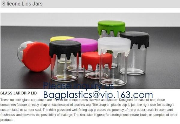 Glass Jar TapeMl,5ml,7ml,10ml,15ml,30ml Storage Bottles & Jars, Small Glass Jars Containers Silicone,Plastic,Bamboo,Glass