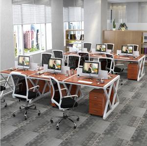 Quality Steel Office Furniture Partitions , E1 Grade Desktop Office Desk for sale