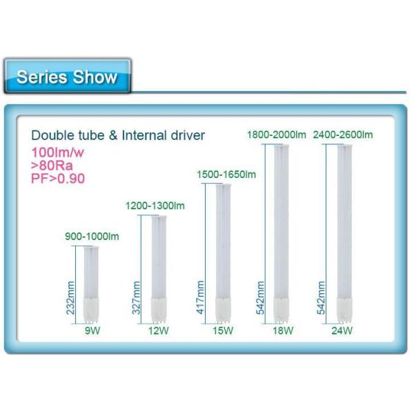 2G11 led tube light 12W 2G11 PLL lamp 2G11 led lamp 410mm wirh smd 2835 led AC85-265V 3 years warranty