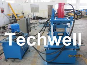 China Manually Adjustable C Profile Roll Forming Machine With Manual Or Hydraulic Decoiler TW-C300 on sale