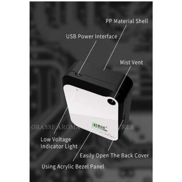 Small Area Battery Aroma Diffuser , Room Fragrance Diffuser Black And White