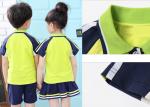 Custom School Uniforms Shirt For Boys And Girls , Summer School Uniform Clothes