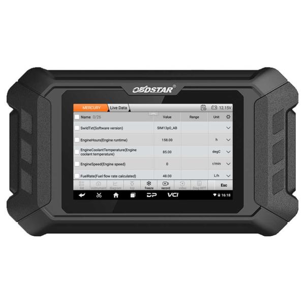 OBDSTAR iScan for MERCURY Marine Diagnostic Tablet with Special Functions Support G3/ DFI 2/ Optimax/ Seapro/ Verado/ 40HP-300HP