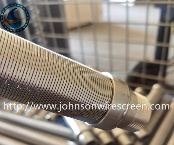 Stainless Steel 28 Micron Wedge Wire Pipe For Large Sludge Press