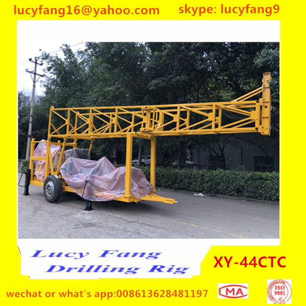 Trailer mounted Diamond Core Drilling Rig With Wireline Winch For HQ, NQ, BQ, AND AQ