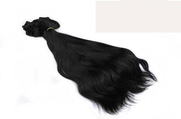 Buy Professional Natural Black Clip In Hair Extensions Brazilian Virgin Hair 15 Inch - 26 Inch at wholesale prices