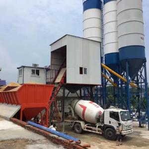 Programmable Fully Automatic Concrete Mixing Plant Batching Mixer HZS75