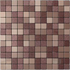Quality Light Purple Beige Solid Face Metallic Mosaic Tiles Self Adhesive for sale