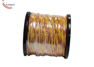 ANSI Standard Type K Thermocouple Cable , Two Twisted Red Yellow Stranded Cable