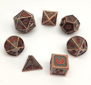 Quality Practical Plating Sharp Edge Dice Set , Multipurpose Custom Dice Sets for sale