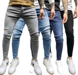 Quality                  Casual Skinny Jeans Trousers Classica Denim Pants Washed Stretch Jeans for Men              for sale