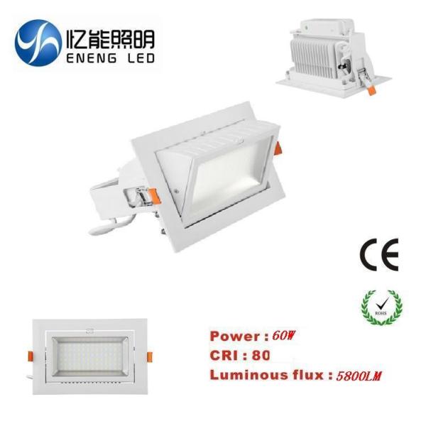 high power 60W led down light Rectangular downlight Square down light led trunk light with 5730 led AC90-277V