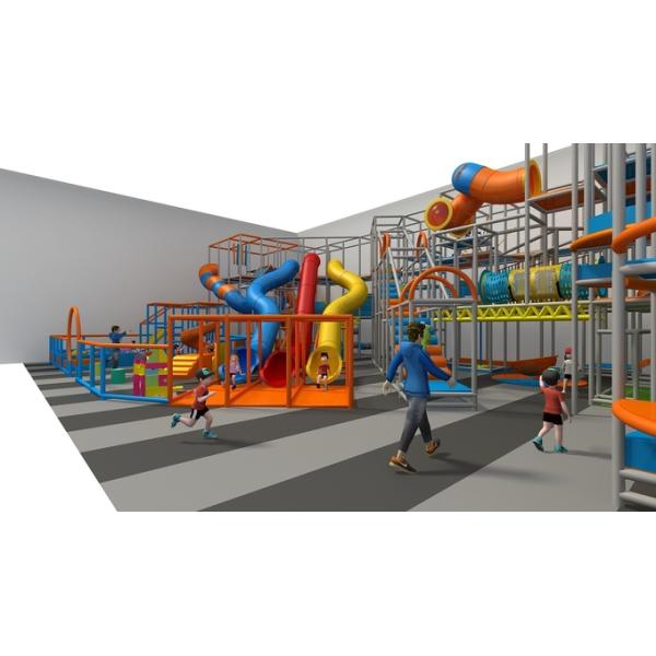 Custom Indoor Play Structure with Slide for 3-12 Year Olds