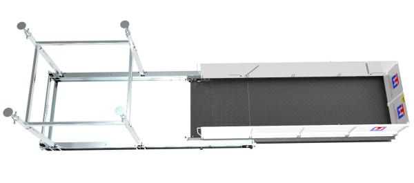 Buy Rust Resistant Crane Loading Deck 3200mm Material Lift Platform at wholesale prices