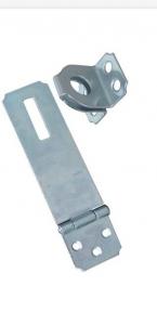Zinc Plated Safety Hasp And Staple For Drawer / Sliding Door Rigid Design